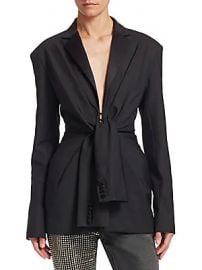 Alexander Wang - Tie Front Tuxedo Jacket at Saks Fifth Avenue