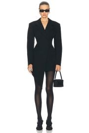 Alexander Wang Asymmetric Blazer Dress in Black FWRD at FWRD