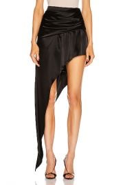 Alexander Wang Asymmetric Floor Length Skirt in Black   FWRD at Forward