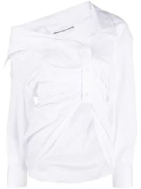 Alexander Wang Asymmetric Ruched Shirt at Farfetch