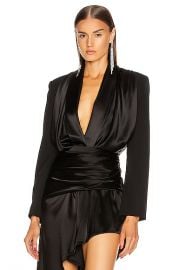 Alexander Wang Blazer Hybrid Bodysuit in Black   FWRD at Forward