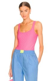 Alexander Wang Bodysuit in Neon Bubblegum at Revolve