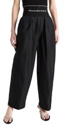 Alexander Wang Carrot Pants with Exposed Zipper and Logo Elastic at Shopbop