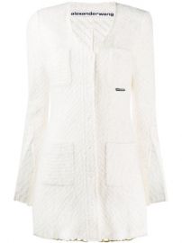 Alexander Wang Chain Hem single-breasted Jacket - Farfetch at Farfetch