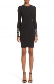 Alexander Wang Crystal Cuff Rib Knit Dress   Nordstrom at Nordstrom