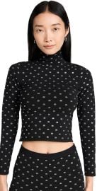 Alexander Wang Crystal Logo Turtleneck at Shopbop