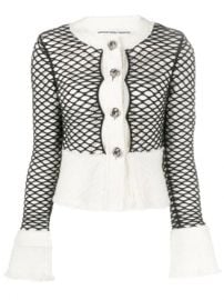 Alexander Wang Layered Mesh Cropped Jacket - Farfetch at Farfetch