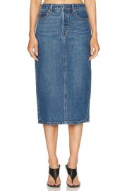 Alexander Wang Midi Skirt in Deep Blue FWRD at FWRD