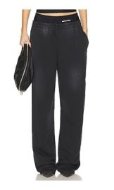 Alexander Wang Prestyled Bike Short Sweatpant In Washed Black at Revolve