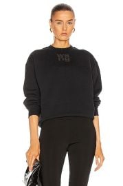 Alexander Wang Puff Paint Foundation Sweatshirt in Black FWRD at FWRD