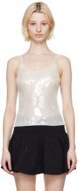 Alexander Wang Sequinned Tank at ssense