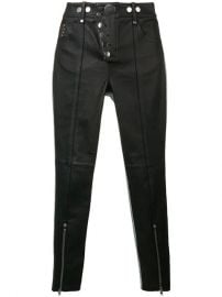 Alexander Wang Skinny Leather Denim Trousers - Farfetch at Farfetch