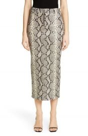 Alexander Wang Snake Embossed Leather Midi Pencil Skirt   Nordstrom at Nordstrom