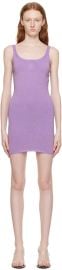 Alexander Wang T Purple Tank Minidress at ssense