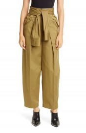 Alexander Wang Tie Waist Cotton Trousers   Nordstrom at Nordstrom