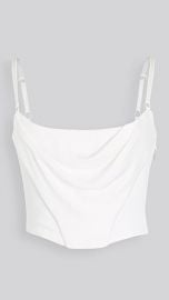 Alexander Wang Viscose Chain Jersey Draped Cami Corset at Shopbop