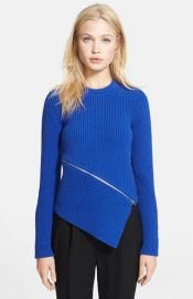 Alexander Wang and39Peel Awayand39 Rib Knit Sweater at Nordstrom