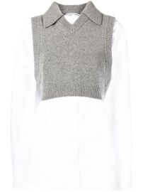 Alexander Wang layered-look Jumper Shirt - at Farfetch