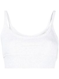 Alexander Wang logo-print Sweatshirt Bra Top - at Farfetch