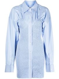 Alexander Wang smocked-detail Shirt Dress - at Farfetch