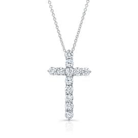Alexandra Jules Diamond Cross Necklace at Alexandra Jules