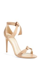 Alexandre Birman Clarita Ankle Tie Sandal in Black Leather  at Nordstrom