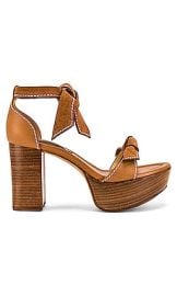 Alexandre Birman Clarita Plateau Sandal In Cuoio at Revolve