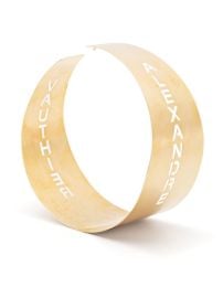 Alexandre Vauthier Maxi logo-lettering Hoop Earrings - at Farfetch