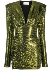 Alexandre Vauthier Metallic Gathered Minidress - at Farfetch