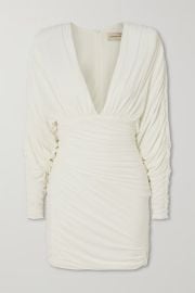 Alexandre Vauthier Ruched Stretch Jersey Mini Dress at Net a Porter