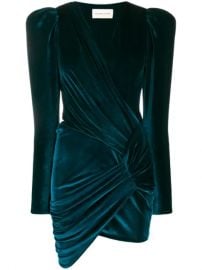 Alexandre Vauthier Ruched Velvet Dress - Farfetch at Farfetch