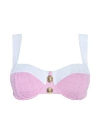 Alexandria Bikini Top in BlushWhite L39AGENCE at L'Agence