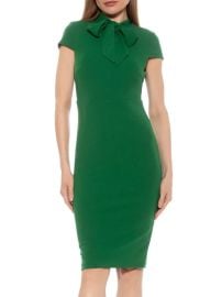 Alexia Admor Carolina Tie Midi Sheath Dress on SALE Saks OFF 5TH at Saks Off 5th