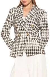 Alexia Admor Double Breasted Tweed Jacket at Nordstrom Rack