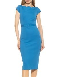 Alexia Admor Lavinia Midi Sheath Dress in Cerulean at Saks Off 5th