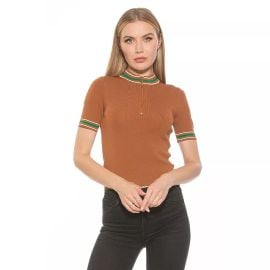 Alexia Admor Phoebe Top in Camel at Kohls