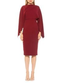 Alexia Admor Vida Cape Sheath Dress at Saks Off 5th