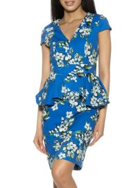 Alexia Admor Willow Sheath Dress in Blue Floral at Saks Off 5th