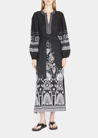 Alexia Embroidered Blouson Sleeve Dress by Kobi Halperin at Bergdorf Goodman