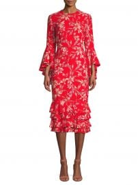 Alexia Floral Midi Dress by Amur at Saks Off 5th