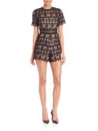 Alexis - Alexandria Lace Short Jumpsuit at Saks Off 5th