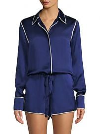 Alexis - Lareyne Twist Silk Pajama Romper at Saks Fifth Avenue