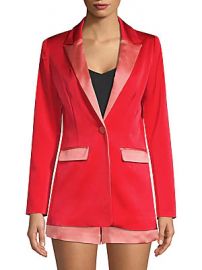 Alexis - Nevra Satin-Trim Blazer at Saks Off 5th