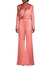 Alexis - Raine Faux Wrap Jumpsuit at Saks Off 5th