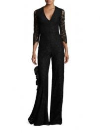 WornOnTV: Catt Sadler’s black lace v-neck jumpsuit on E! News | Catt ...