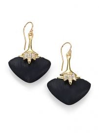 Alexis Bittar - Kinshasa Lucite and Crystal Baguette Flint Drop Earrings at Saks Fifth Avenue