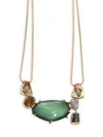 Alexis Bittar - Lucite Stone Bib Buckle-Detail Necklace at Saks Fifth Avenue