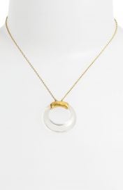 Alexis Bittar  Lucite    Clear Open Circle Pendant Necklace at Nordstrom