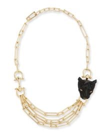 Alexis Bittar Crystal Panther Multi-Strand Necklace at Neiman Marcus