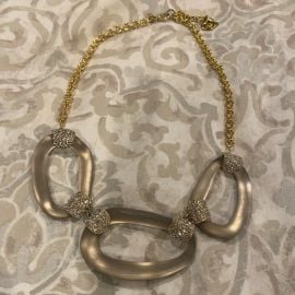 Alexis Bittar Jewelry Alexis Bittar Mocha Color Lucite Necklace In Gold Tone Setting Great Condition Poshmark at Poshmark
